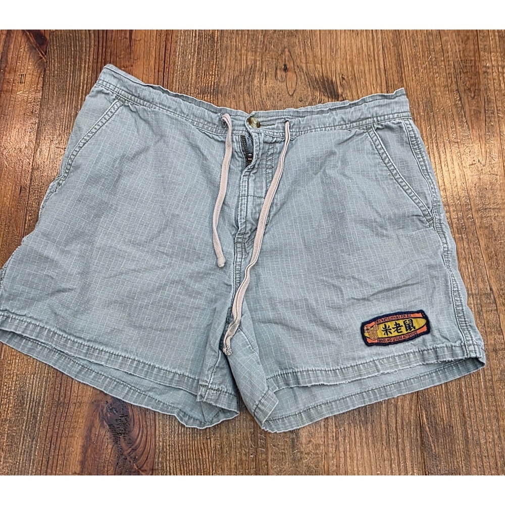 MICKEY UNLIMITED Y2K Safari Shorts Chinese Size 9/10 100% Cotton Travel Leisure